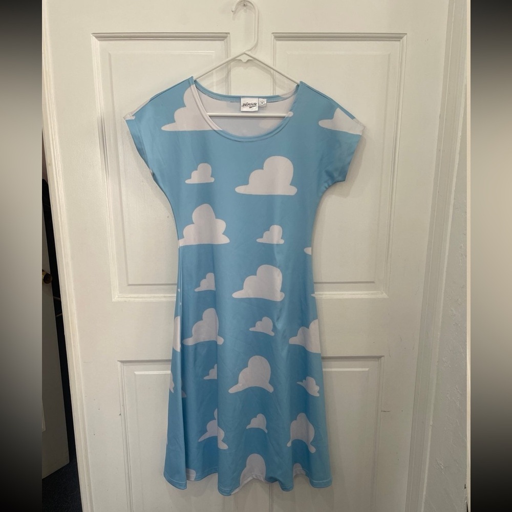 Disney Inspired Cloud Print Dress